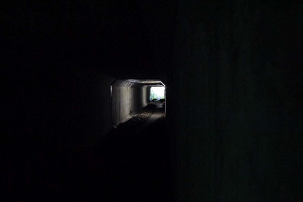 兵の沢コースのトンネル
