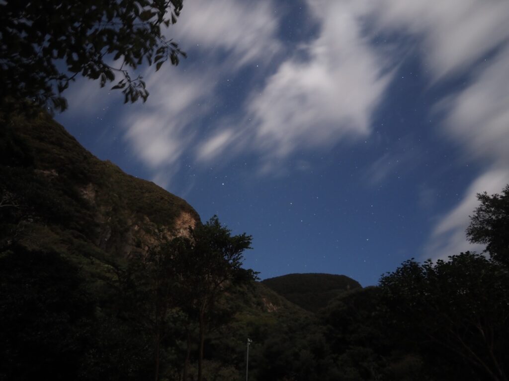 神津島・都立多幸湾公園ファミリーキャンプ場の星空